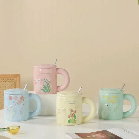 Bunny Hand Made Coffee Mugs