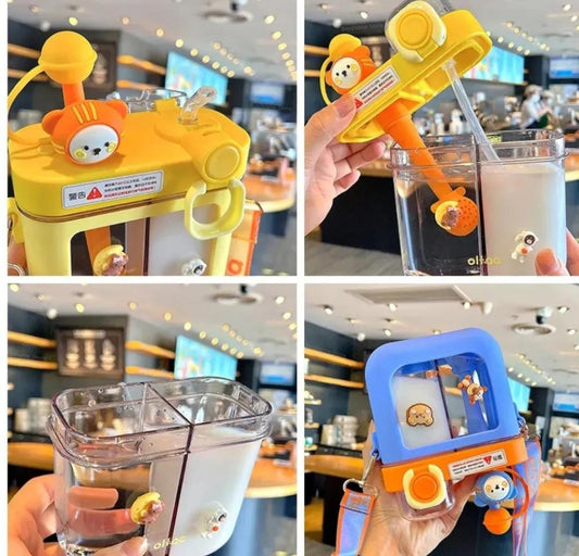 Dual Compartment Water Bottle