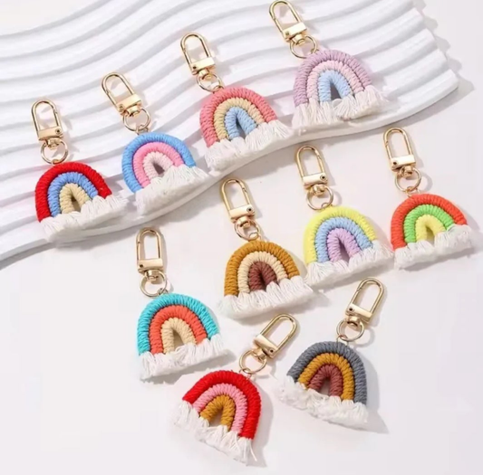 Handmade Kawaii Rainbow Keychain