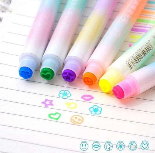 Gradient Dual Highlighter - pack of 6