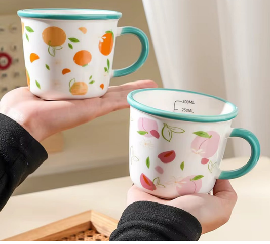 Fruits ceramic mugs