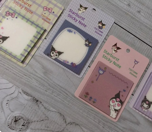 Kuromi Transparent Sticky Notes