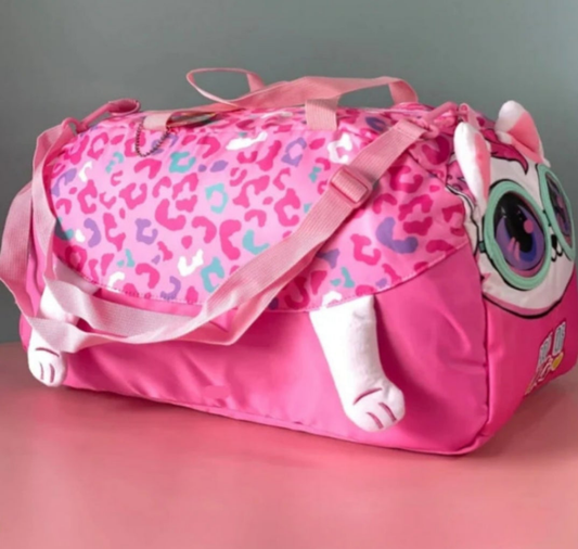 VEST inspired cat Duffle Travel Bags