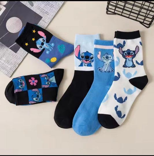 Disney Stitch Pure Cotton Socks