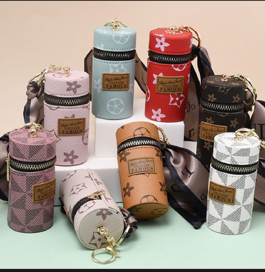 Large size Leather keychain bags
