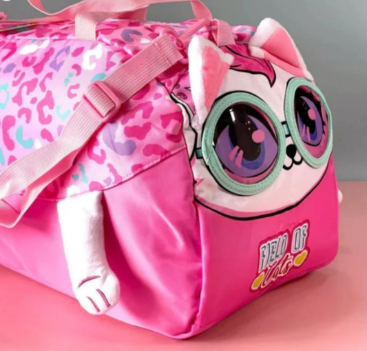 VEST inspired cat Duffle Travel Bags