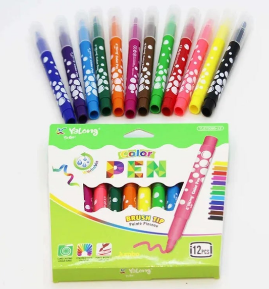YALONG JUMBO COLOR PEN PACK OF 12