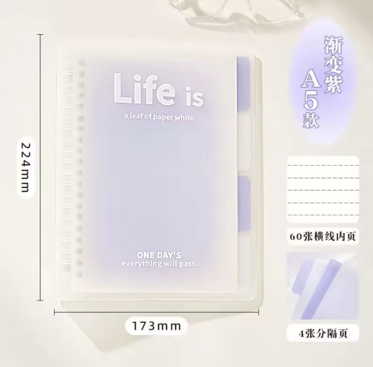 Life Is Like A Piece Of Paper Notebooks