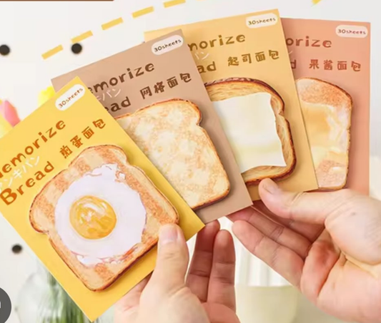 Bread Toast Shape Sticky Notes