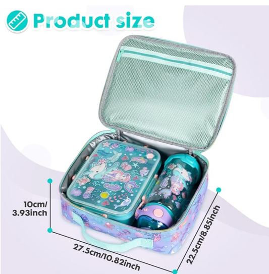 Original vest mermaid-themed insulated lunch bag