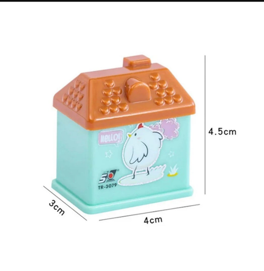 Dual sided House Shaped Pencil Sharpener