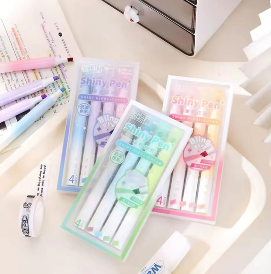 Bling Bling Shiny Sparkle - Highlighter (Set Of 4)