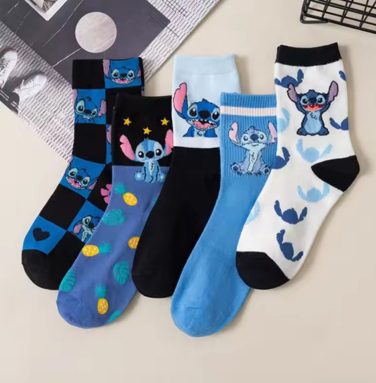 Disney Stitch Pure Cotton Socks