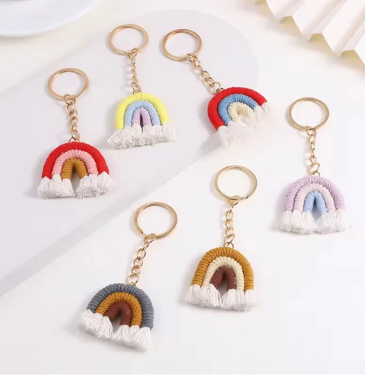 Handmade Kawaii Rainbow Keychain