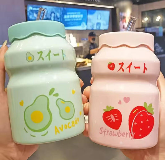 Fruit Ceramic Cold Drink Cups