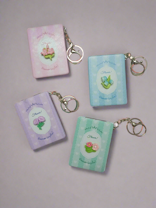 Flower charmed double sided mirrors
