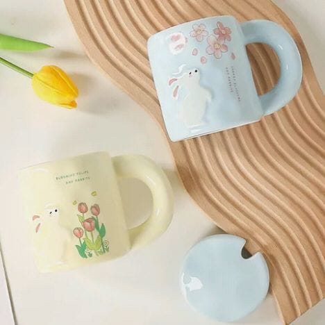 Bunny Hand Made Coffee Mugs