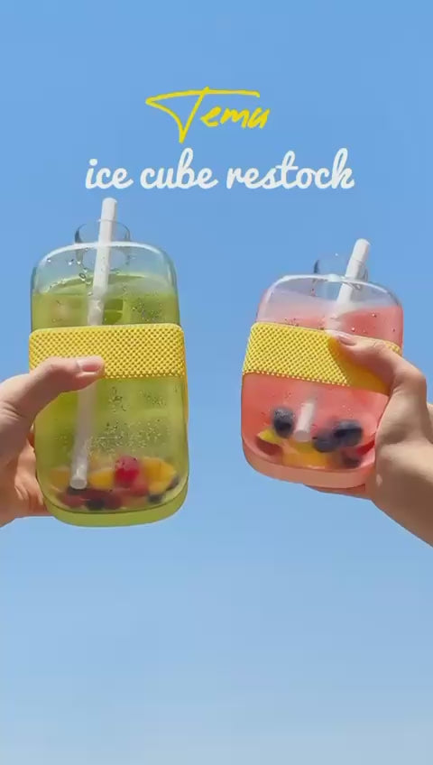 2-in-1 Ice Cube Water Bottle