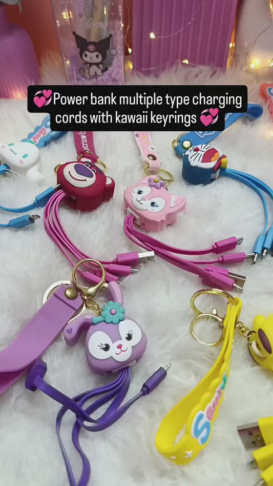 Power Bank Charging Cable Keychains..