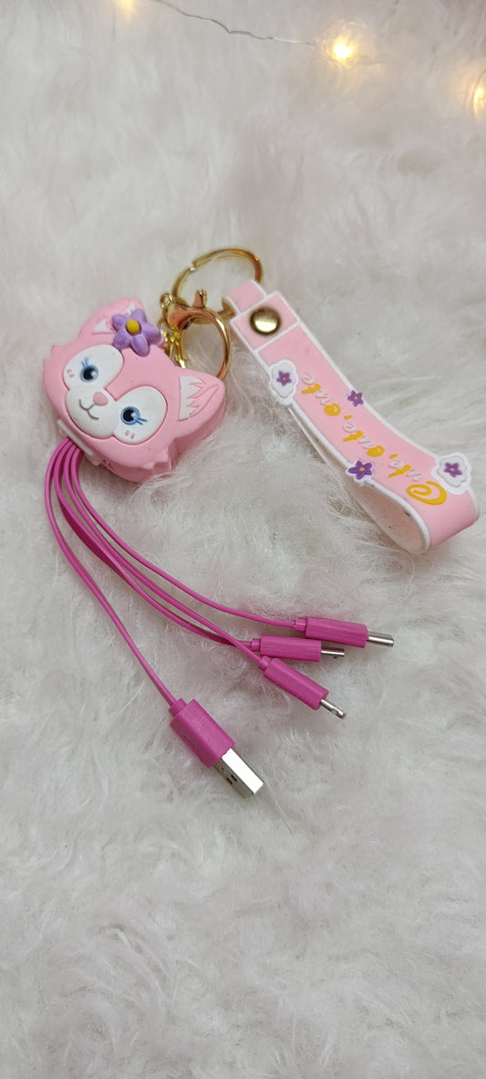 Power Bank Charging Cable Keychains..