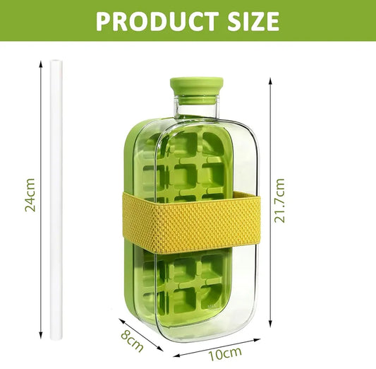2-in-1 Ice Cube Water Bottle