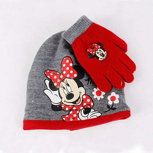 Disney Minnie Mouse Knitted Hat and Gloves Set