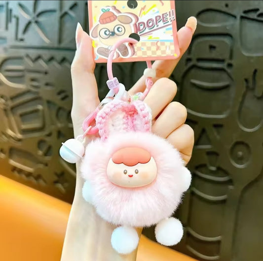 Hand Knitted Furr Doll Keychain