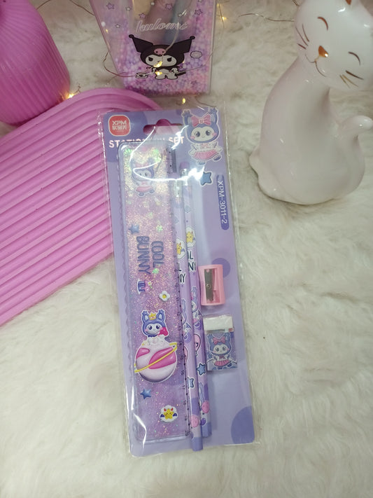 Kuromi-themed stationery set