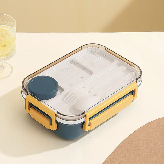 4 Compartment Bento Lunchbox with utensils