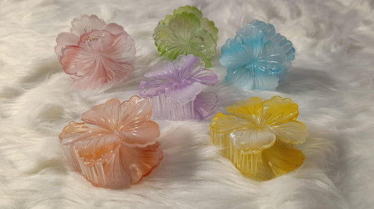 Big Floral Hair claw clips