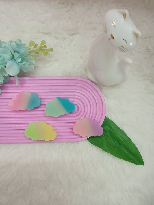 Cloud-shaped silicone erasers