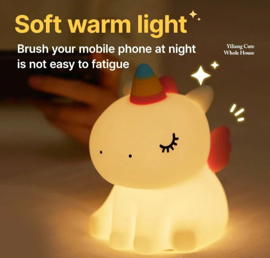 Unicorn Silicon Patting Lamp