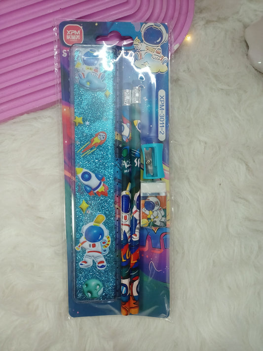 Space-themed stationery set