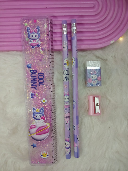Kuromi-themed stationery set