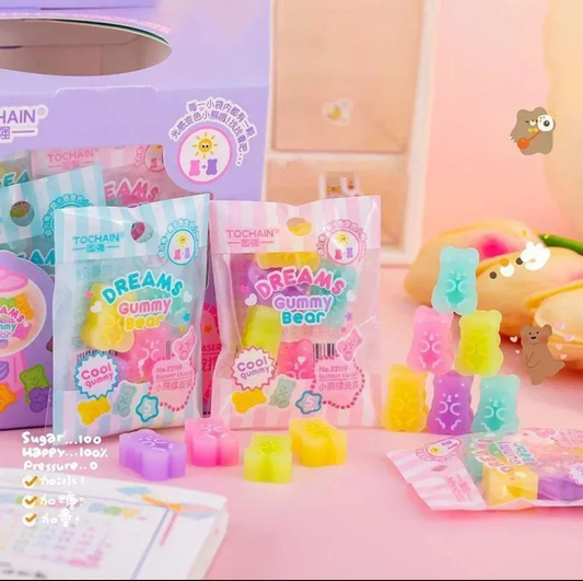Pack of Gummy Bear Erasers