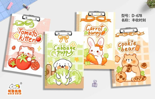 Kawaii Animal Theme Clip Board