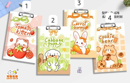 Kawaii Animal Theme Clip Board