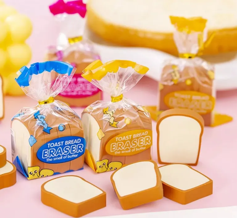 kawaii Bread Erasers
