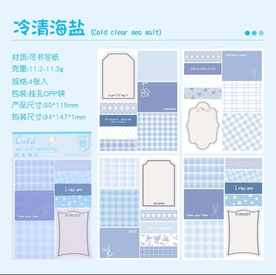 Checkered Memo Stickers