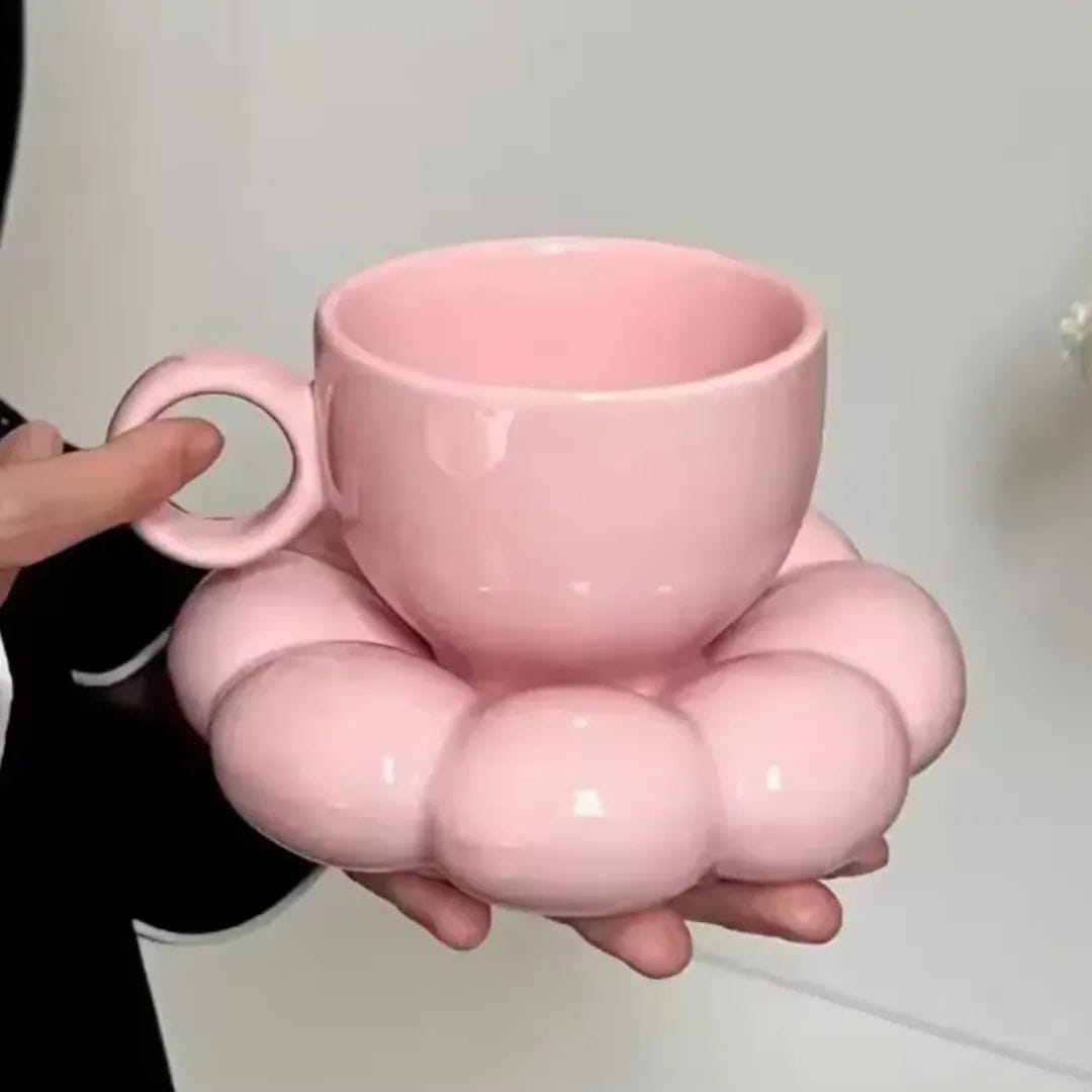 Sunflower Cermaic Cup Saucer