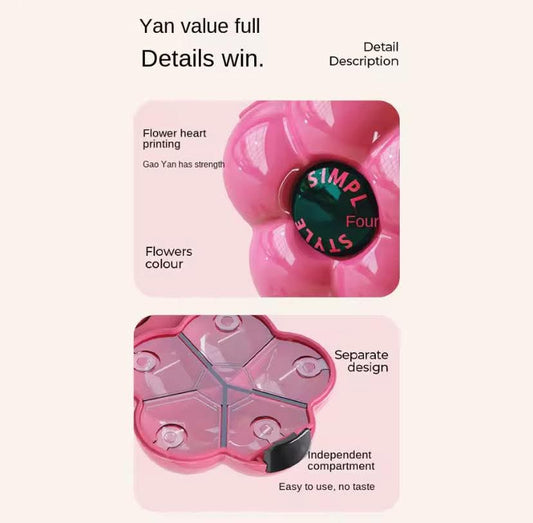 Floral Shape Pill Boxes