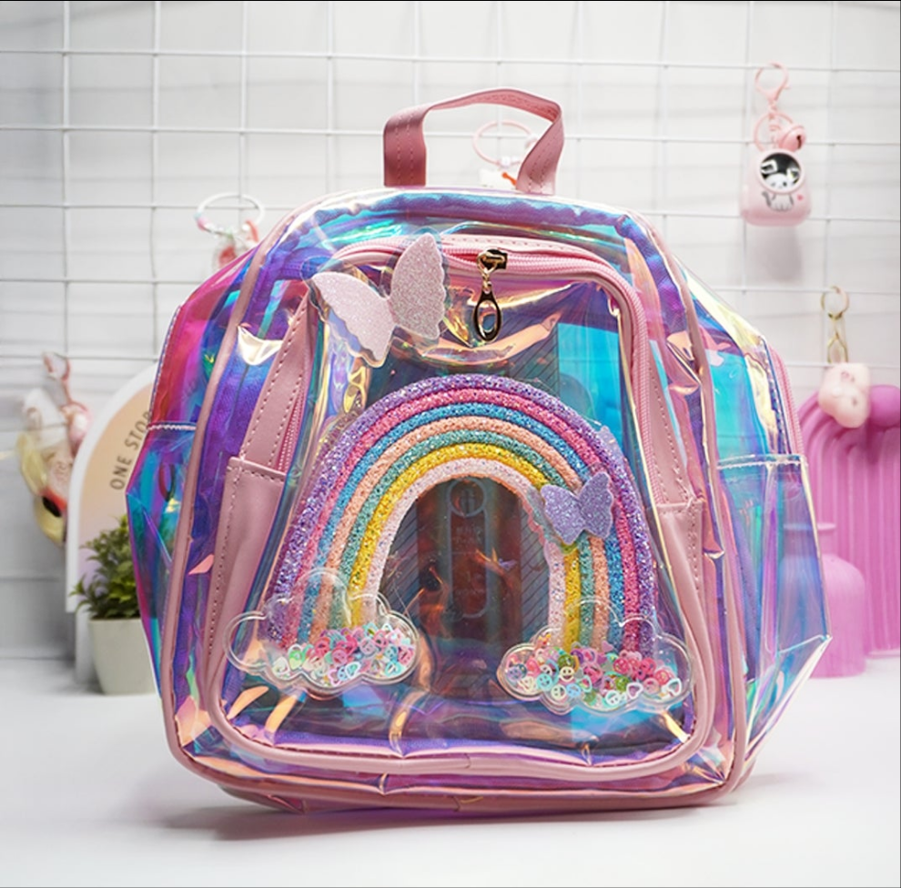 Rainbow Clear Jelly Bags