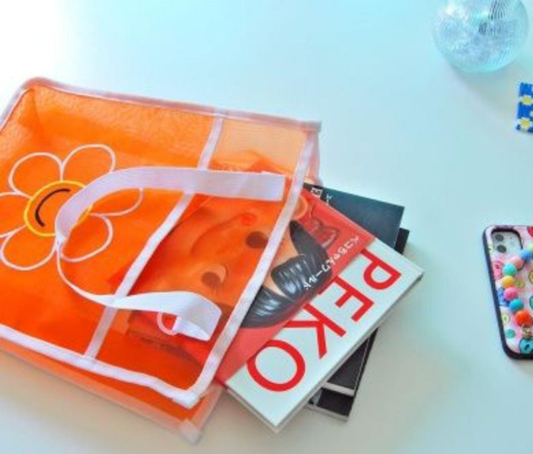Milkjoy mesh tote bags.