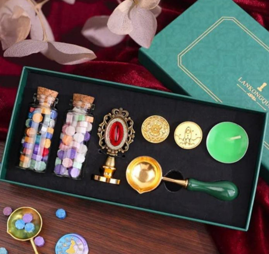 Vintage wax seal stamps sets