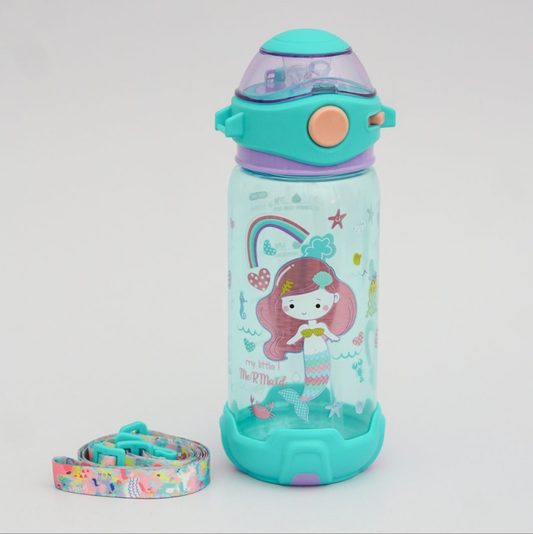 VEST Mermaid Printed Sipper Water Bottle 650ml