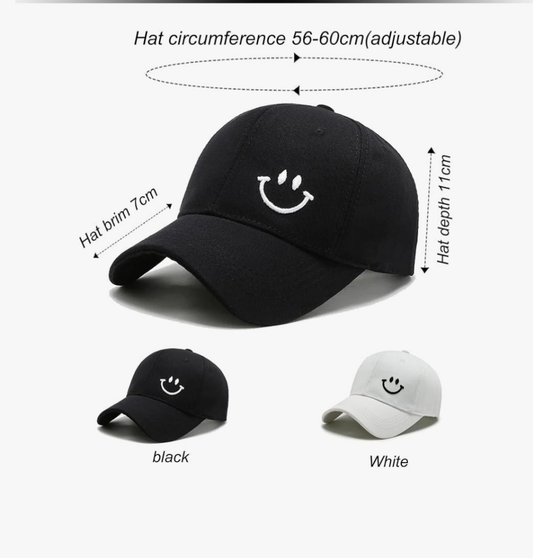 Smiley Face adult caps