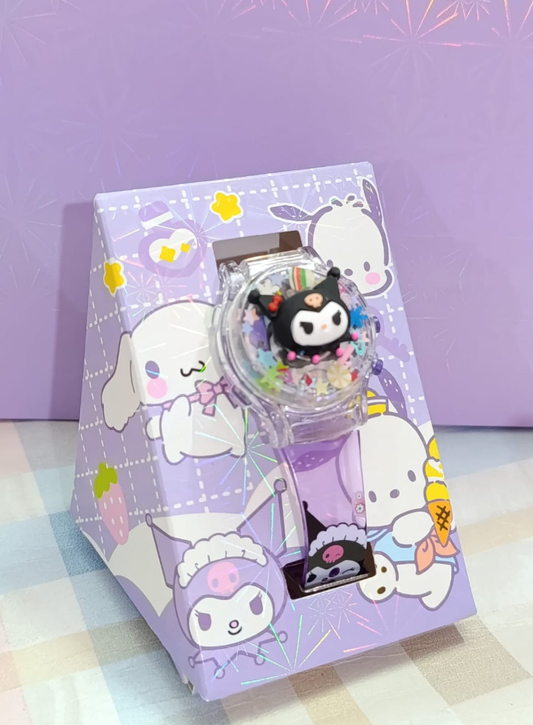 Sanrio themed confetti filled spinning watches