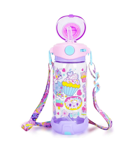 VEST food Printed Sipper Water Bottle 650ml
