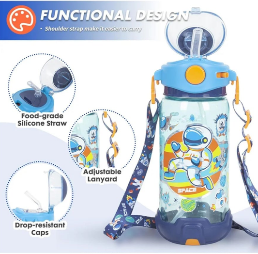 VEST space Printed Sipper Water Bottle 650ml
