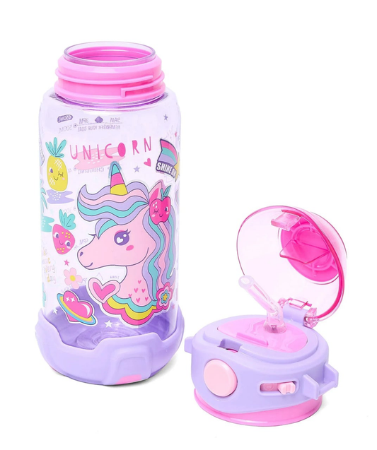 VEST Unicorn Printed Sipper Water Bottle 650ml